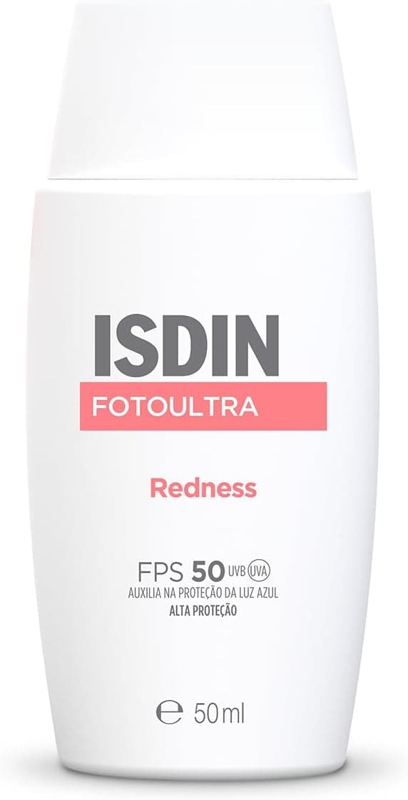 ISDIN Protetor Solar Facial FotoUltra Redness para Peles Sensíveis e Reativas FPS 50-50ml