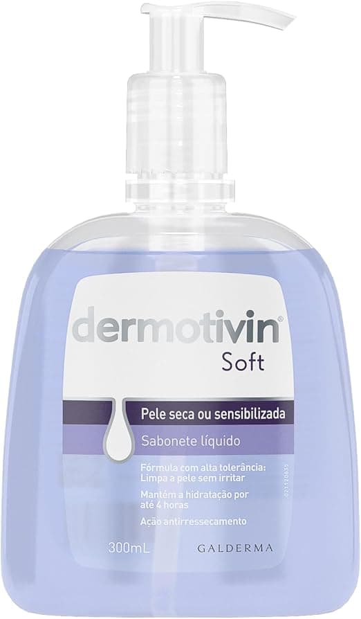 Dermotivin Sabonete Líquido Facial Pele Seca Ou Sensibilizada Soft 300ml